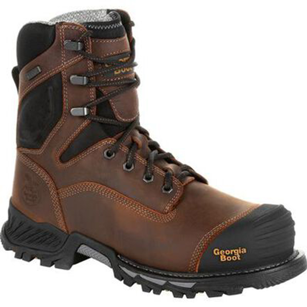 Georgia Boot Rumbler 8 Inch Waterproof Work Boots with Composite Toe from GME Supply